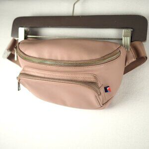 Kibou Vegan Leather Diaper Bag in Blush Pink Fanny Pack